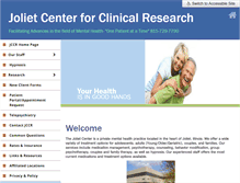 Tablet Screenshot of jolietcenter.com